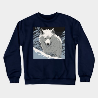 Snow Wolf Crewneck Sweatshirt